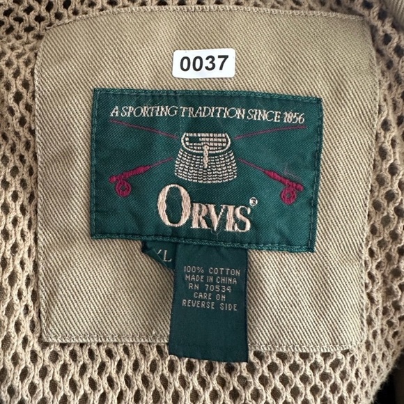 Orvis Men’s Zambezi Field Barn Jacket Cotton Canvas Leather Elbow Patches XL - Picture 5 of 5